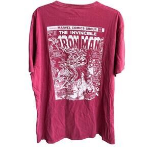 Rare Tailgate Marvel The Invincible Ironman big and tall red cartoon tee SZ XXL